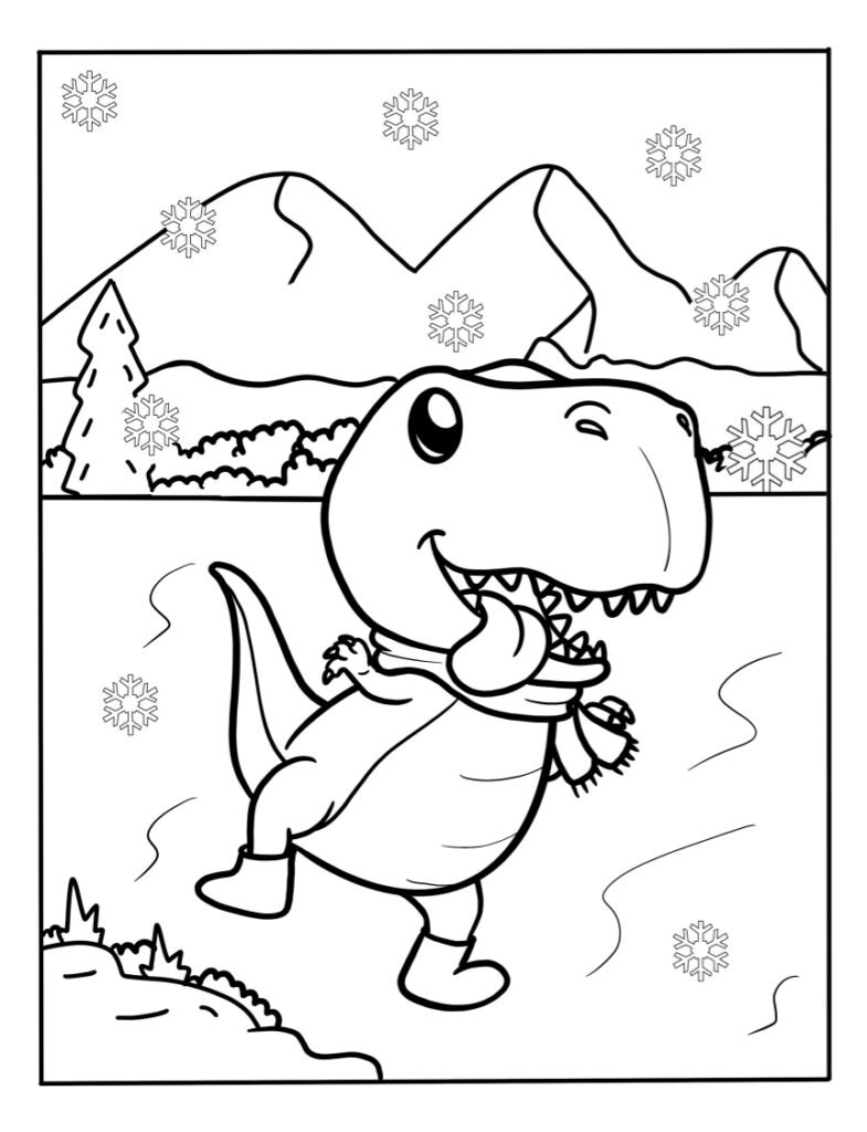 winter printable coloring sheets