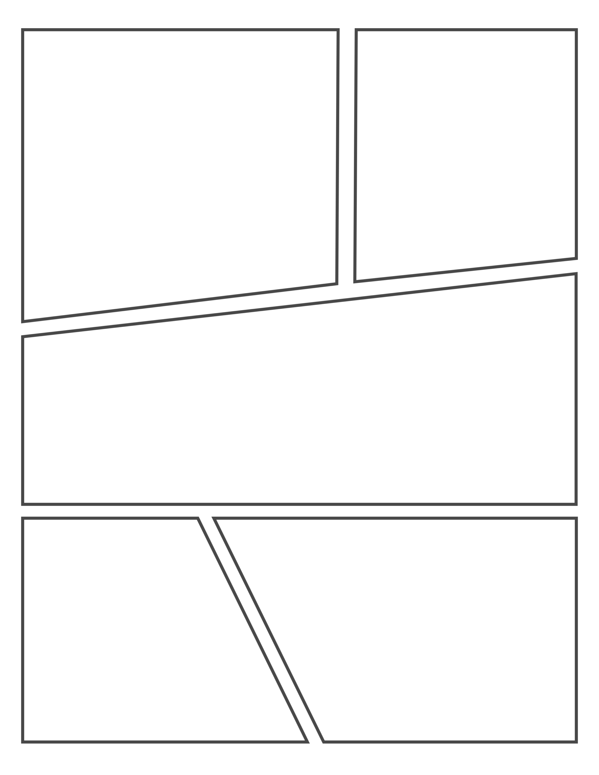 comic strip template printable