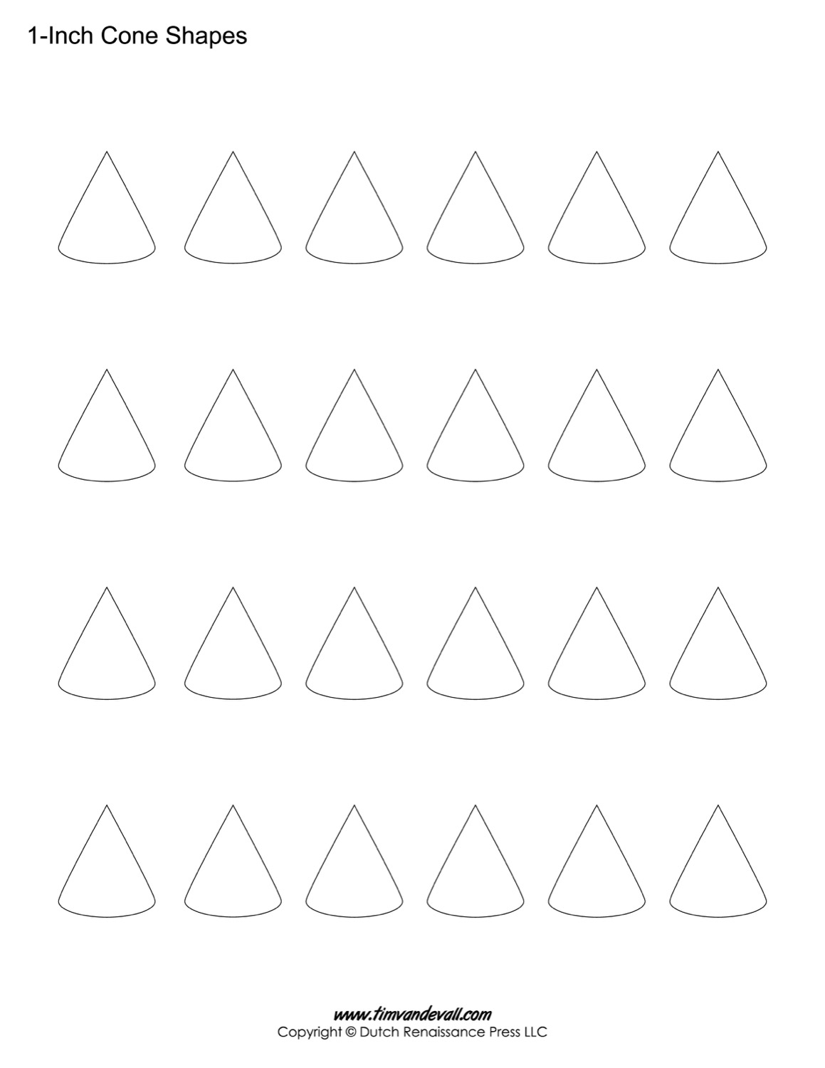 printable cone template printable cone template