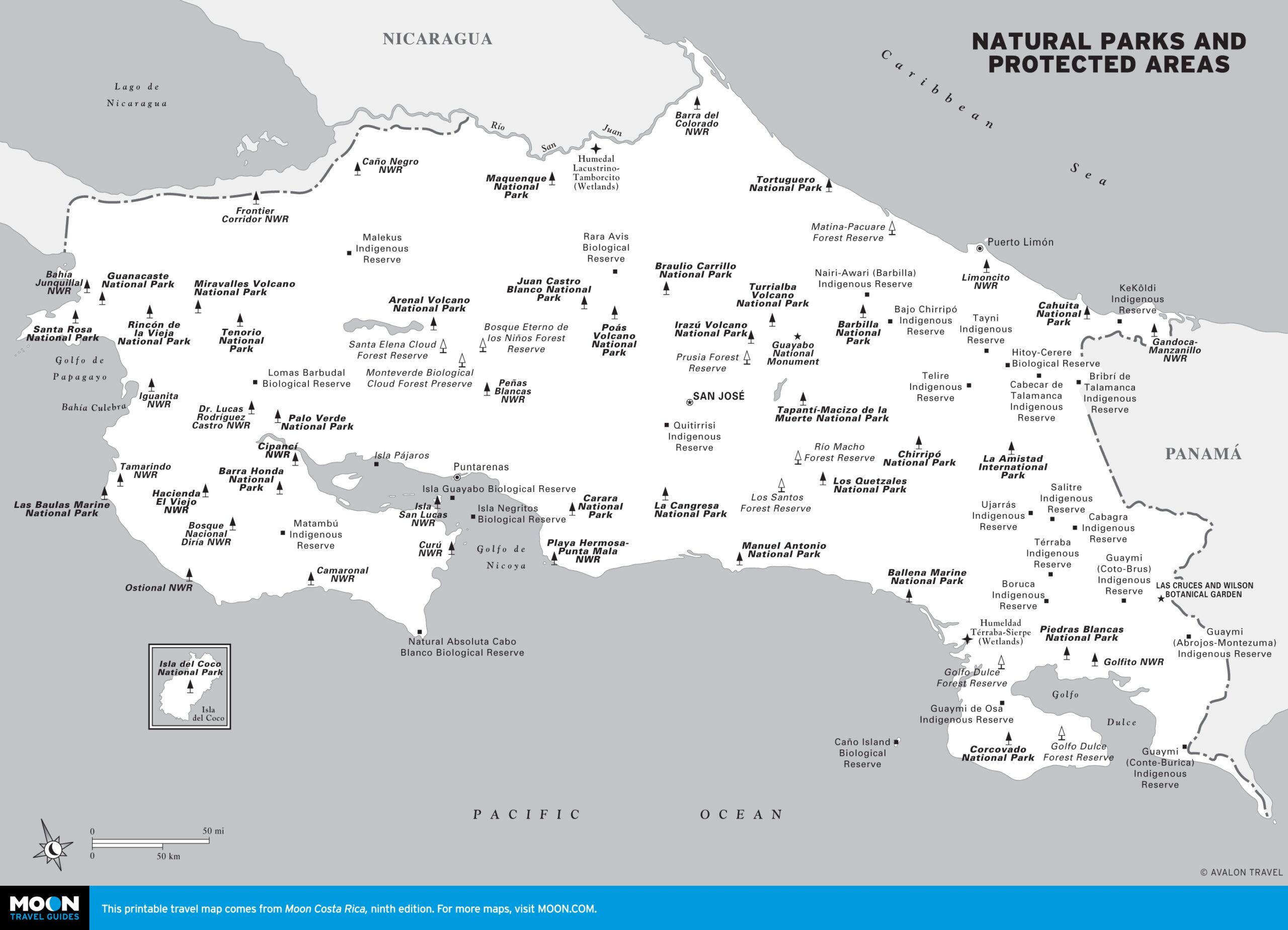 printable map costa rica