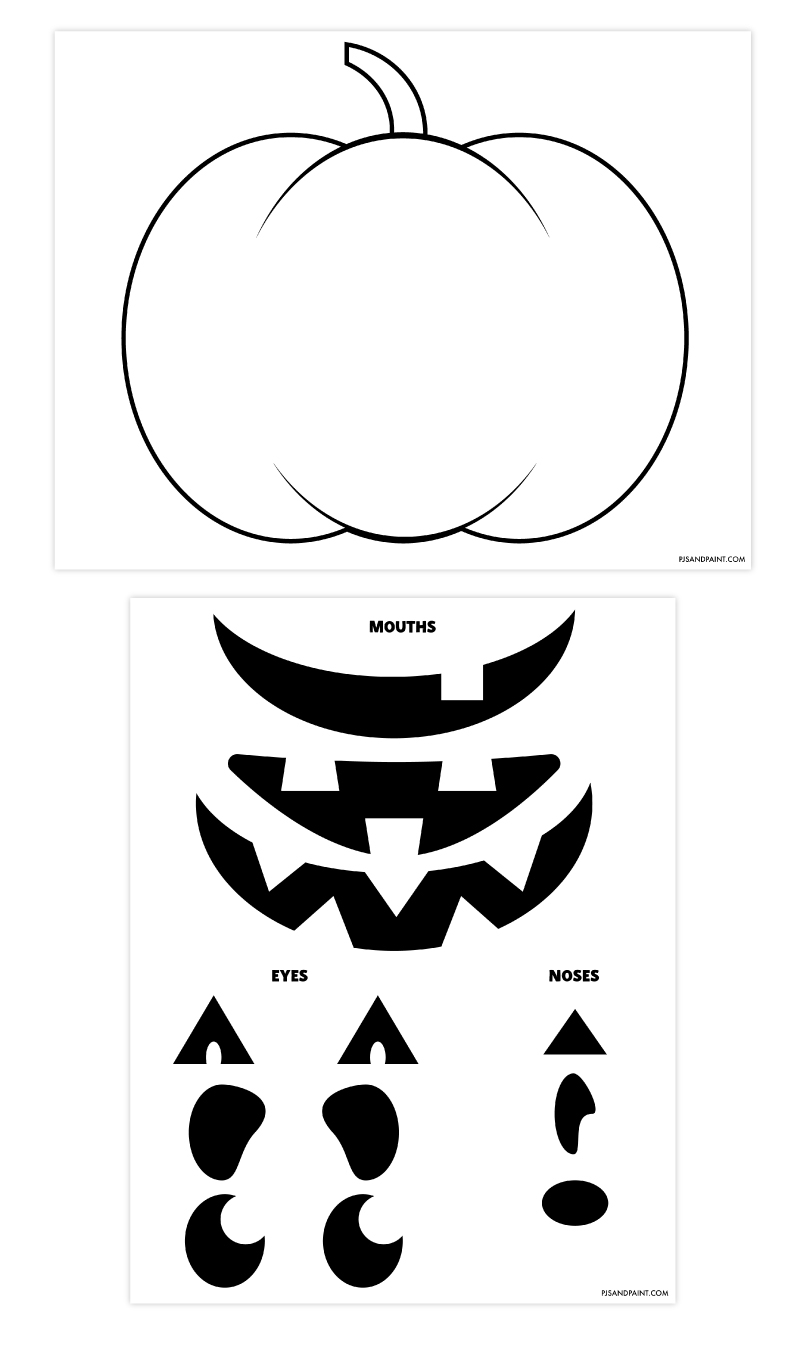 jack-o'-lantern printable templates