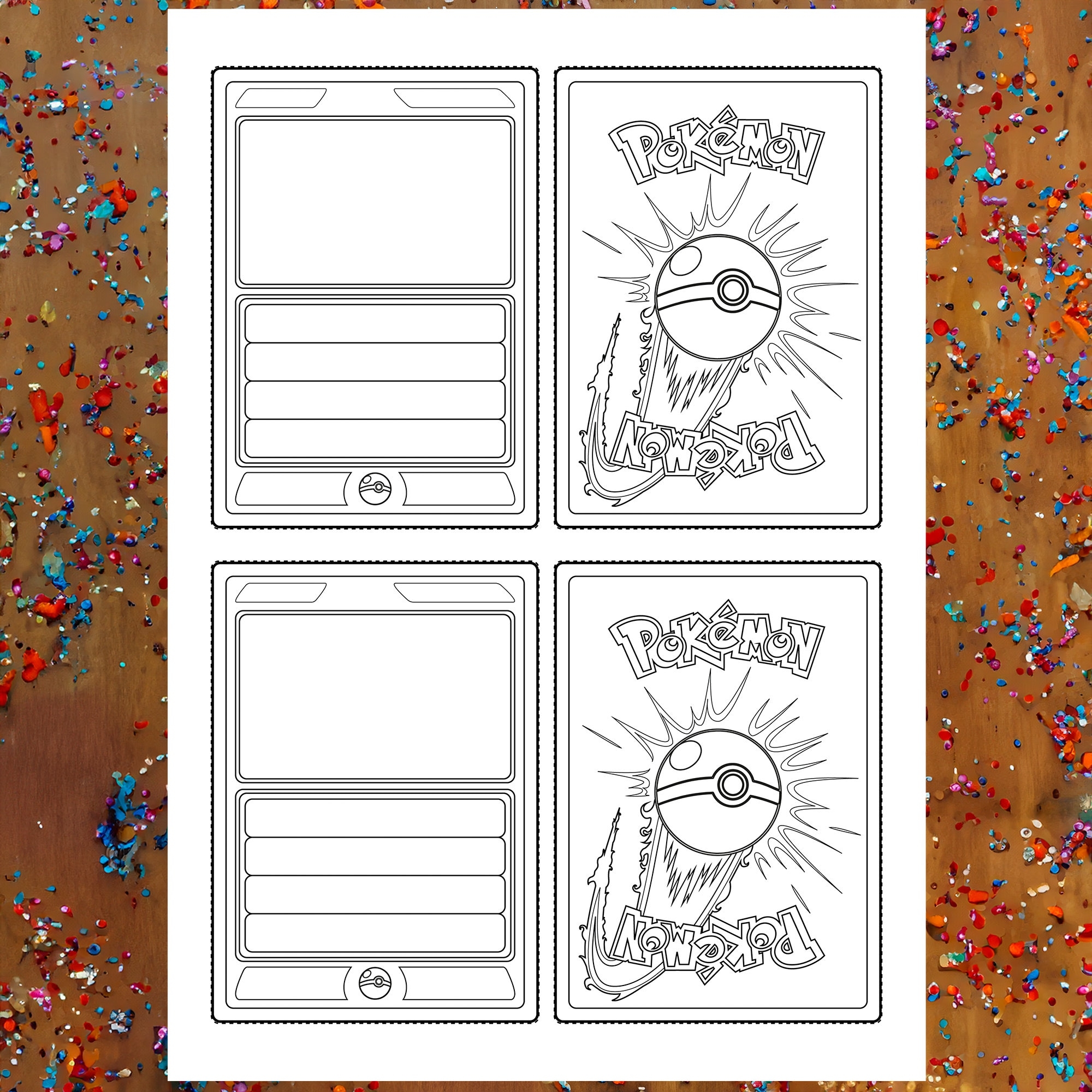 pokemon card template printable