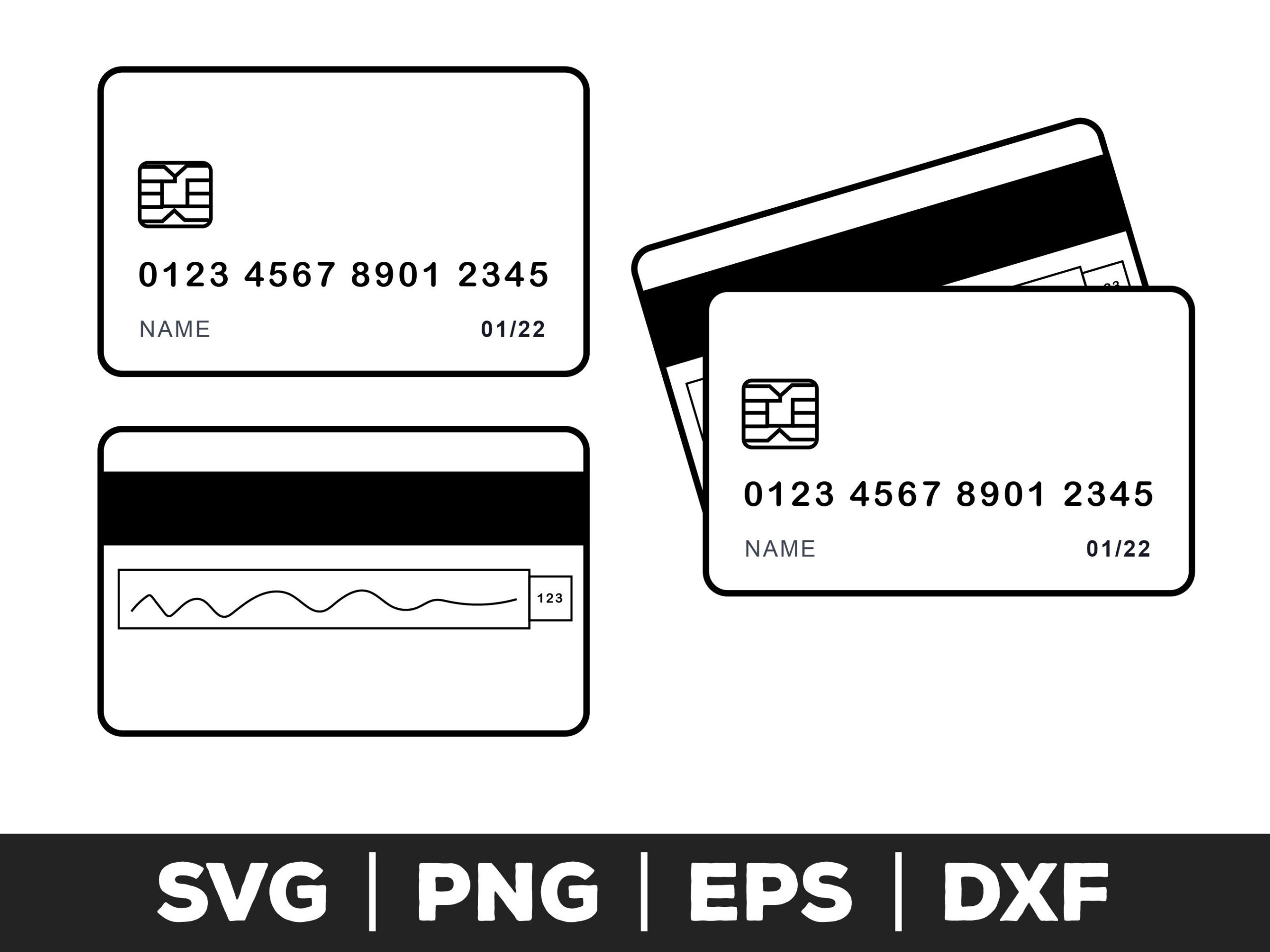 printable credit card template