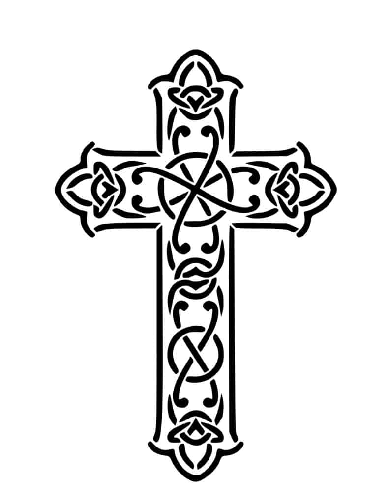 cross template printable free