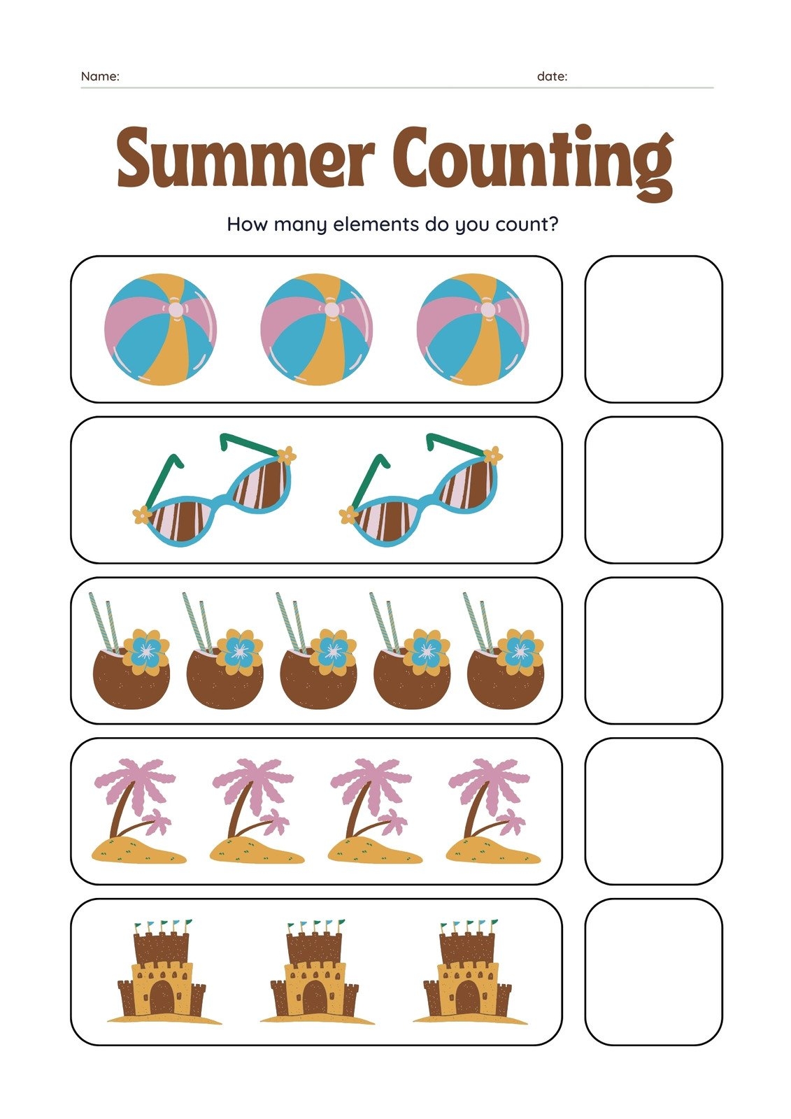 free kindergarten math worksheets printable