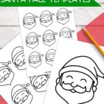 Cute Santa Face Templates Free Printables 