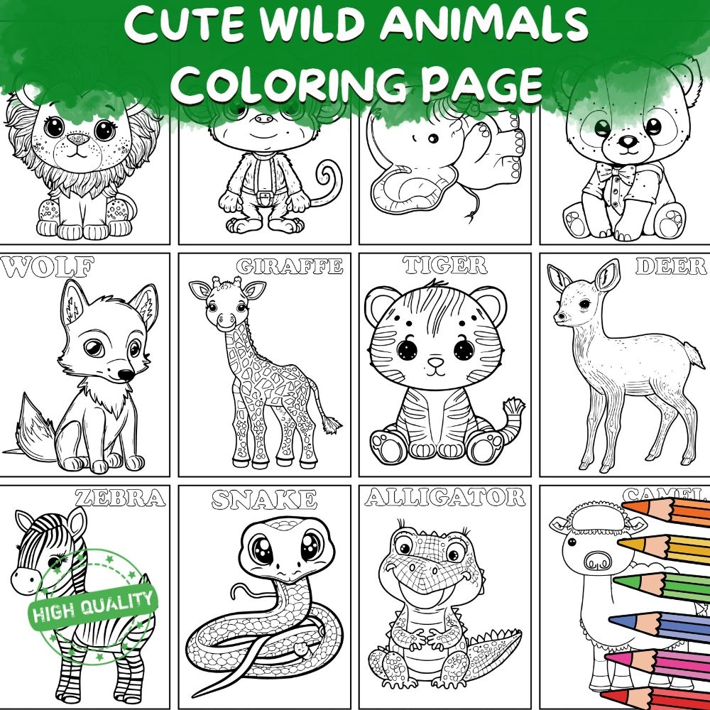 animal coloring sheets printable