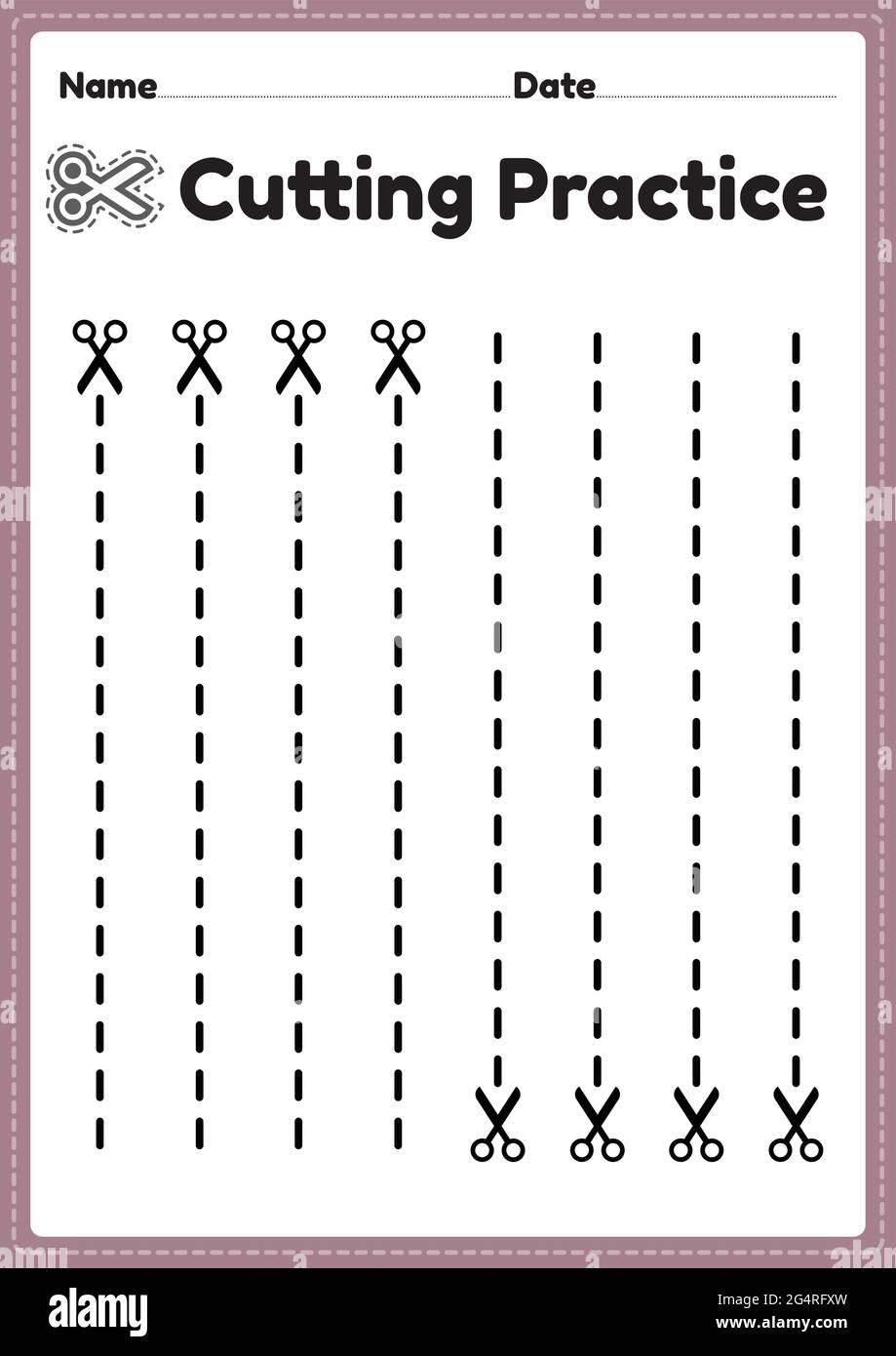 printable cutting practice sheets