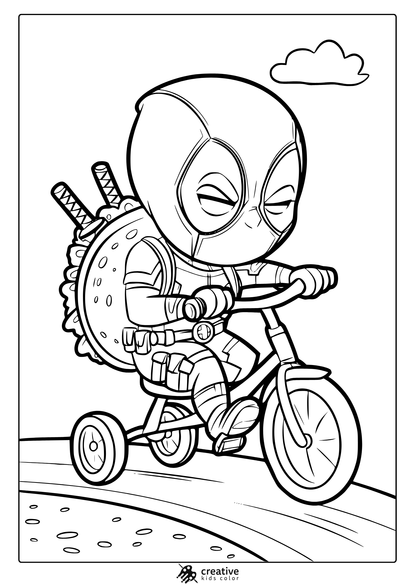 Deadpool Coloring Pages Free Printable PDFs 