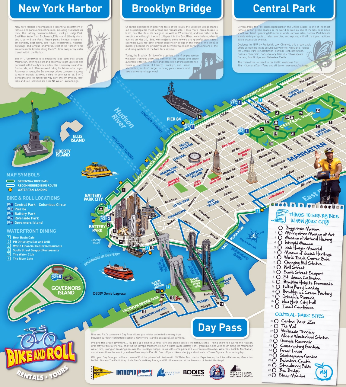 new york tourist map printable