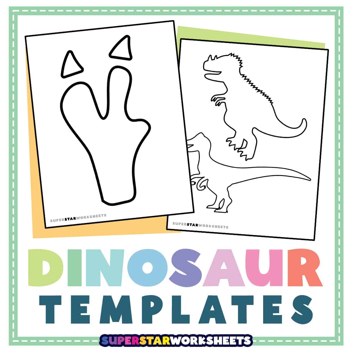 printable dinosaur template