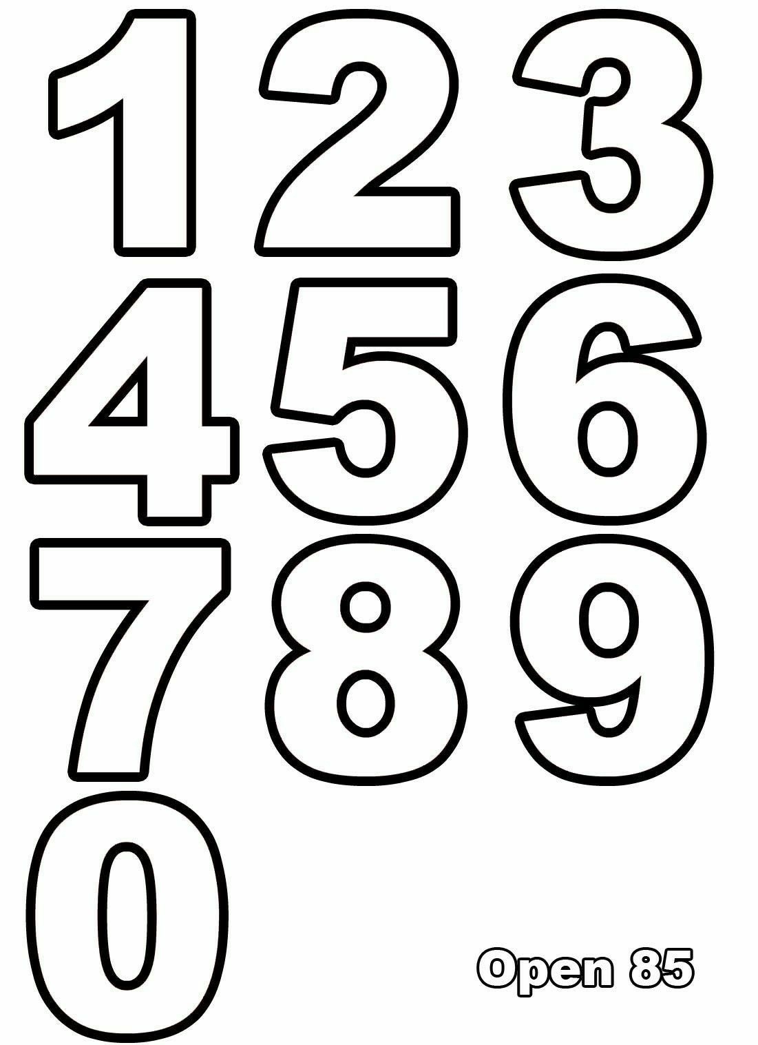 Discover 30 Number Templates And Printable Numbers Ideas Free Printable Numbers Number Templates Templates And More
