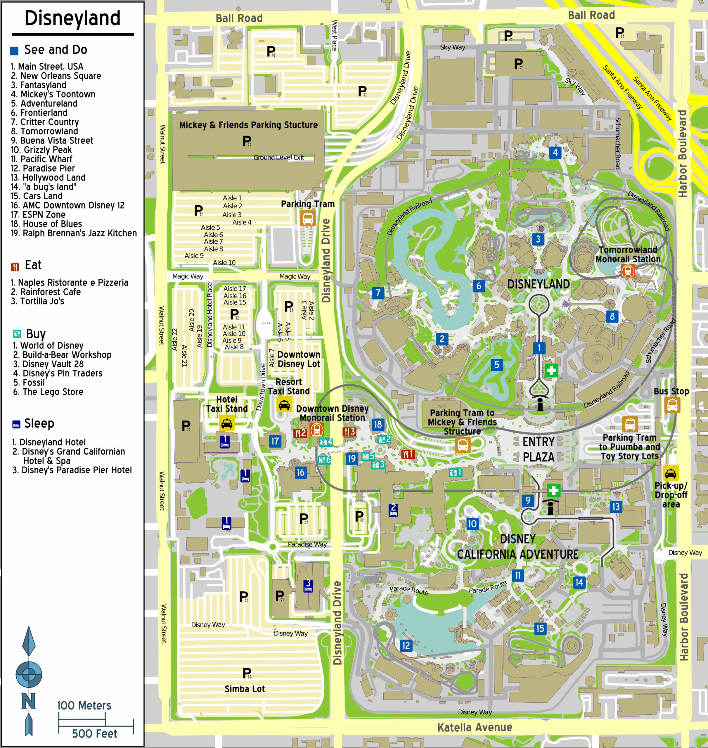 disneyland map 2024 printable