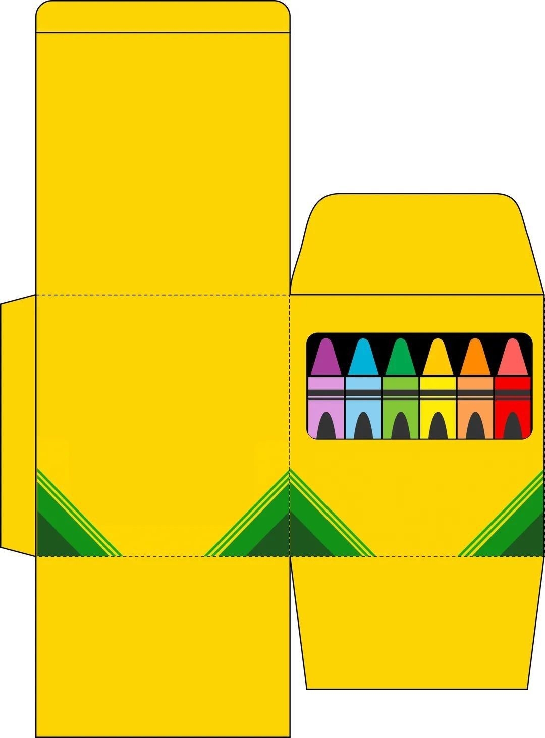 DIY Crayon Box Template