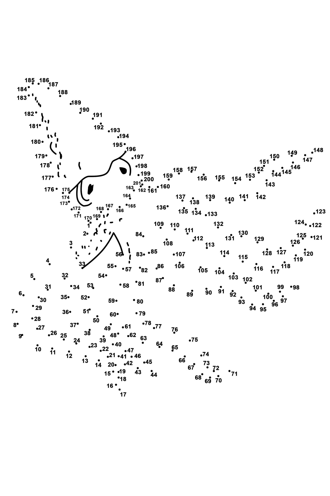 printable dot to dot sheets