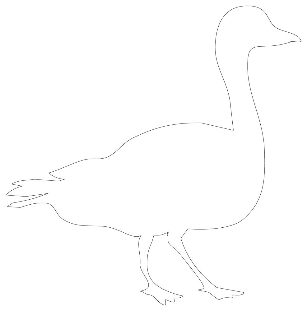 printable duck template