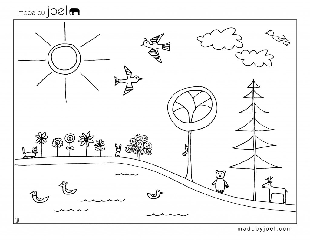 Earth Day Coloring Sheet Made By Joel