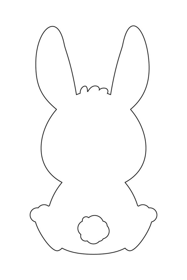 free printable bunny template