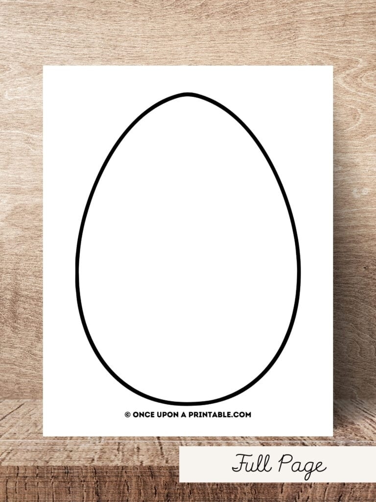 egg printable template