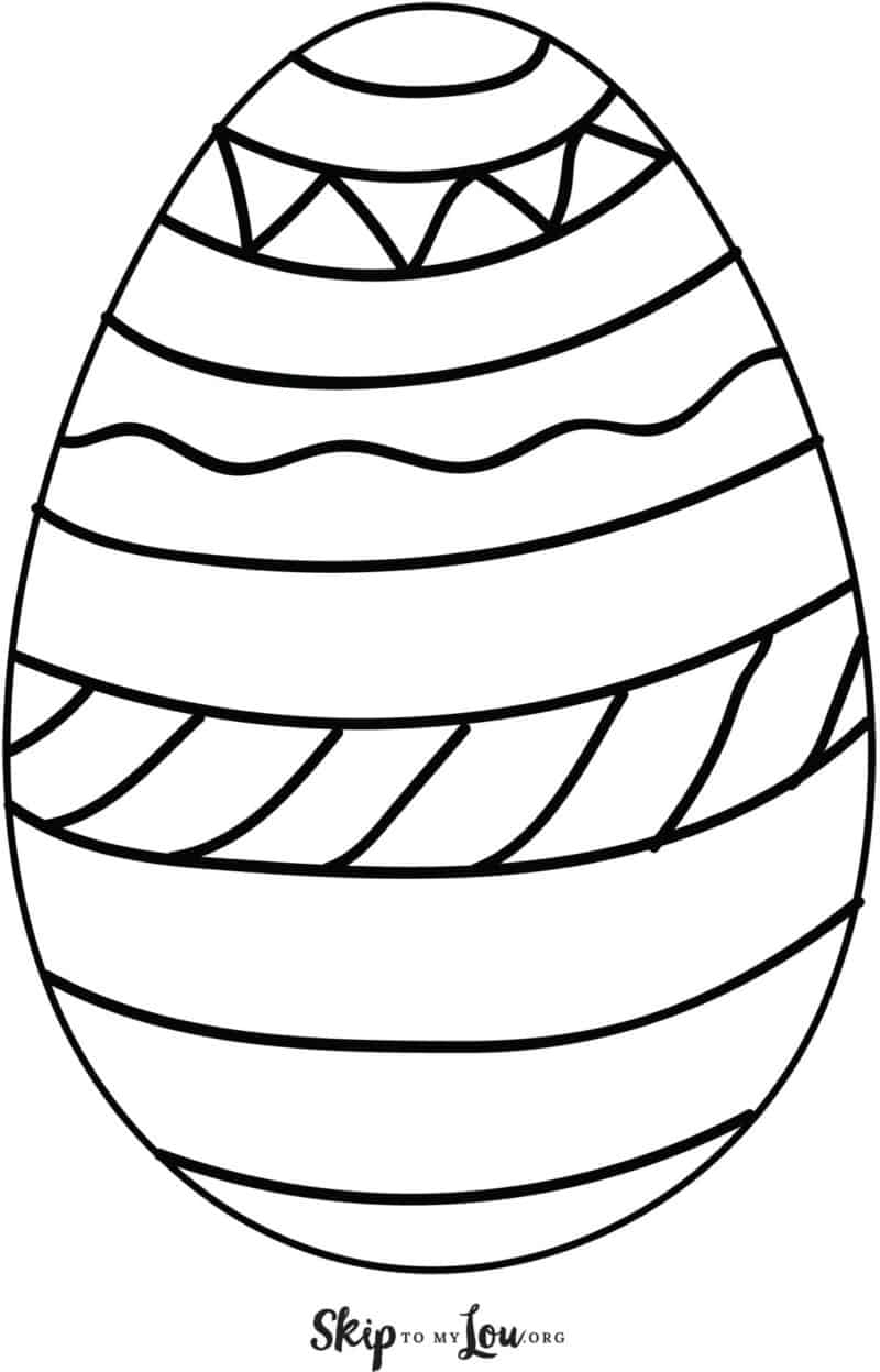 egg template free printable pdf