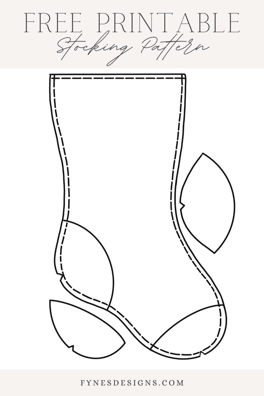 Easy Christmas Stockings Tutorial Free Printable Template