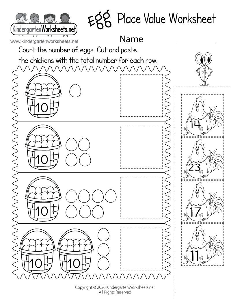 place value worksheets printable free