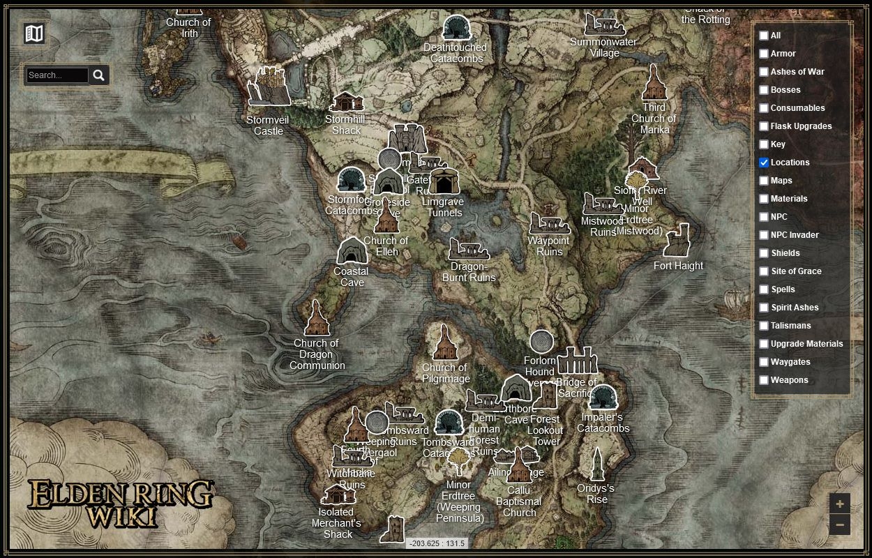 elden ring map printable
