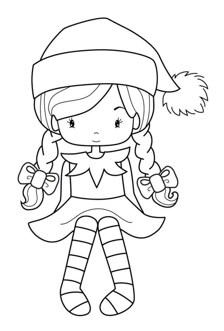 Elf Coloring Pages Printable PDF Coloringfolder