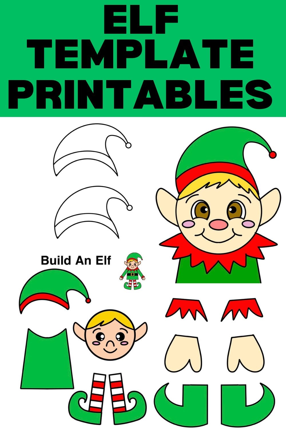 cut out printable elf template