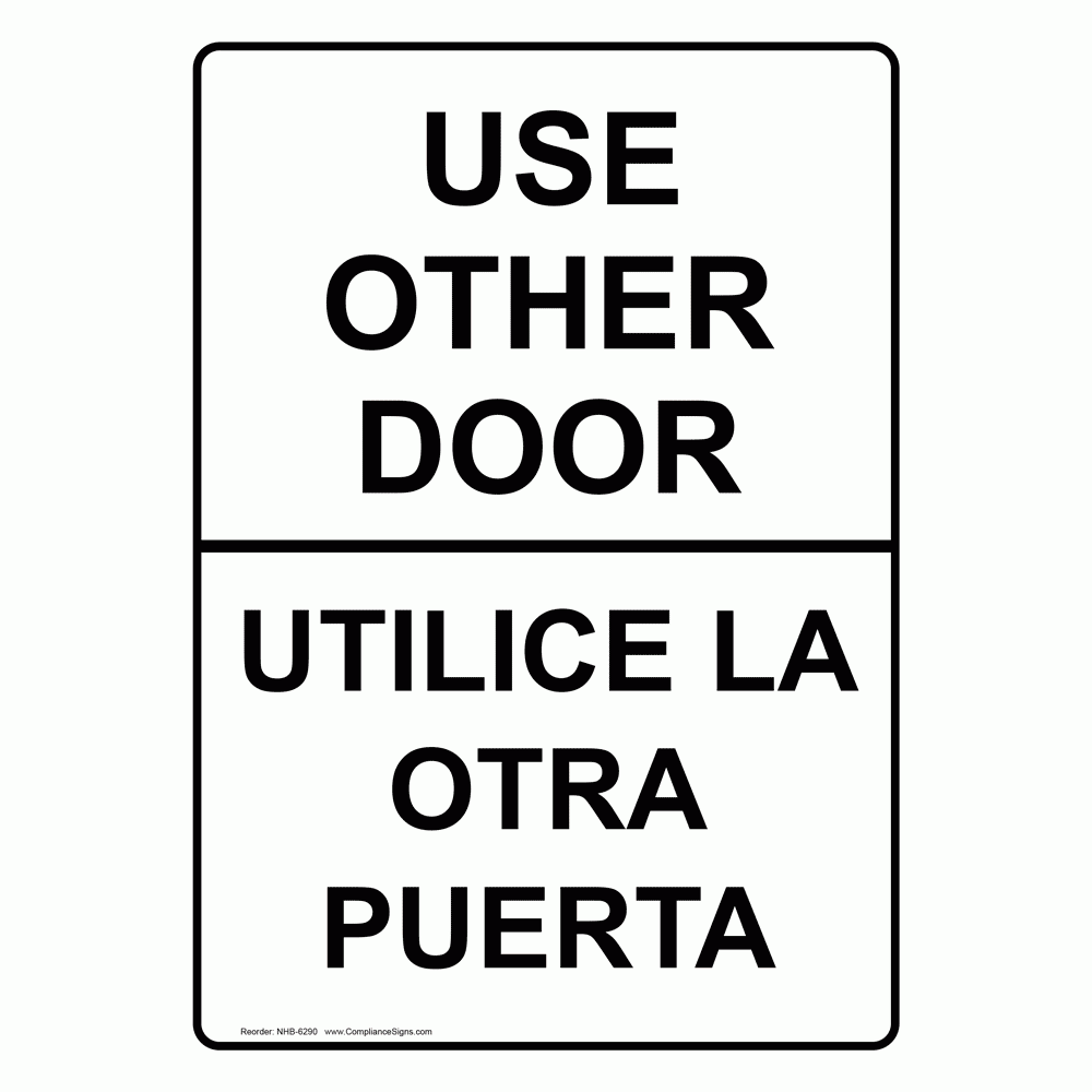 use other door sign printable