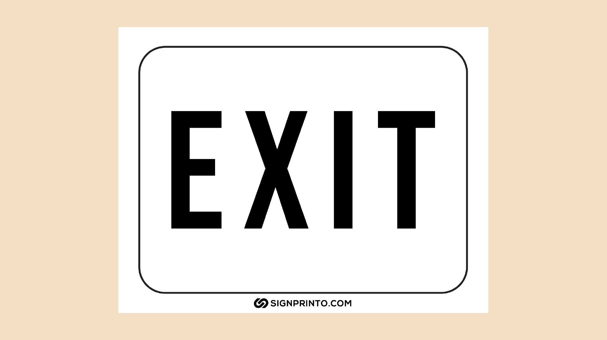 printable exit sign