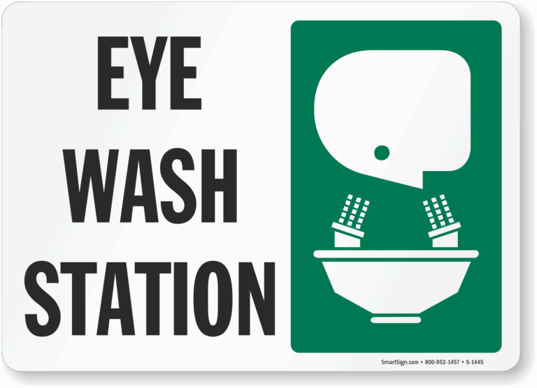 Eye Wash Station Sign
