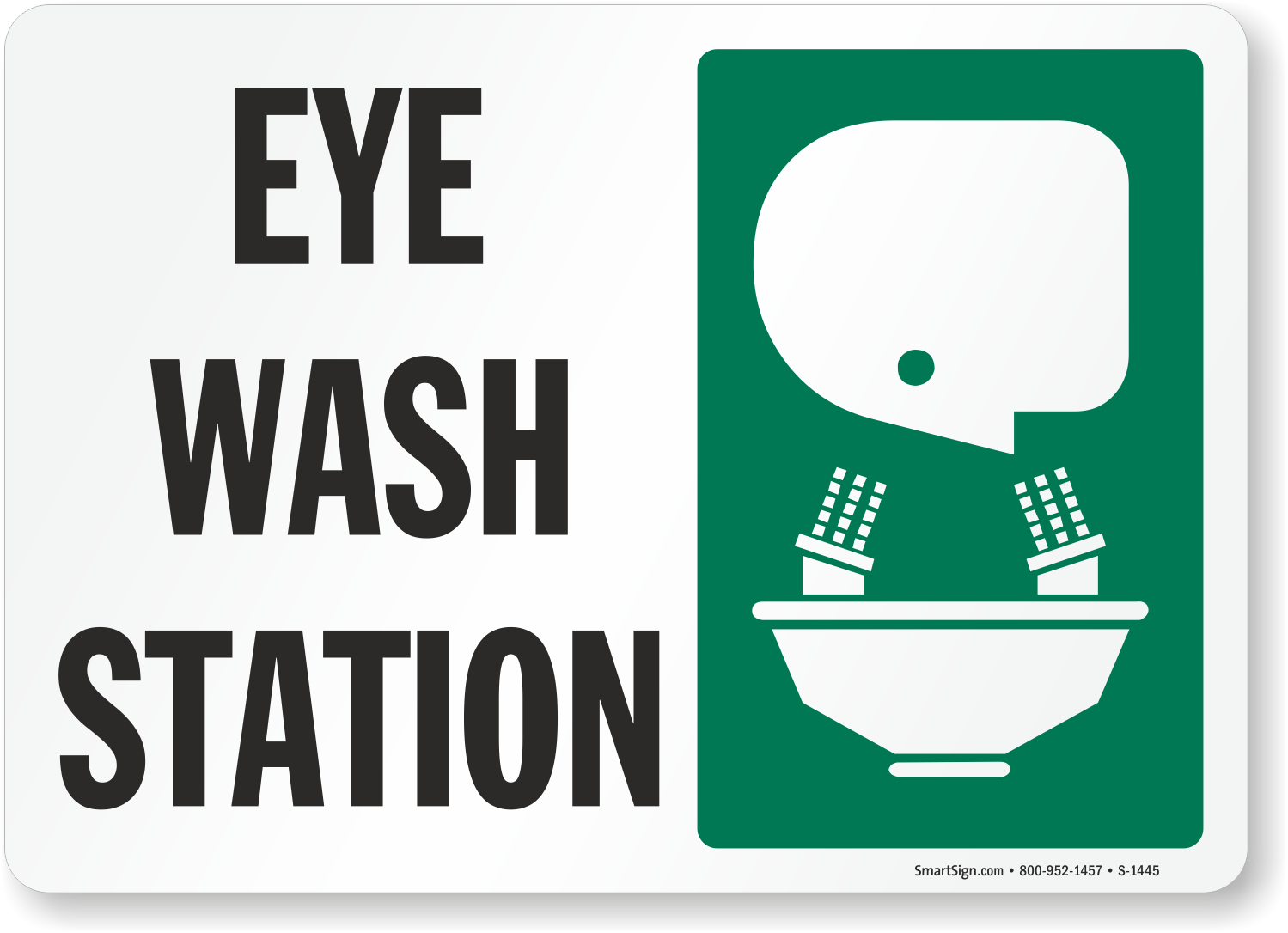 Eye Wash Station Sign
