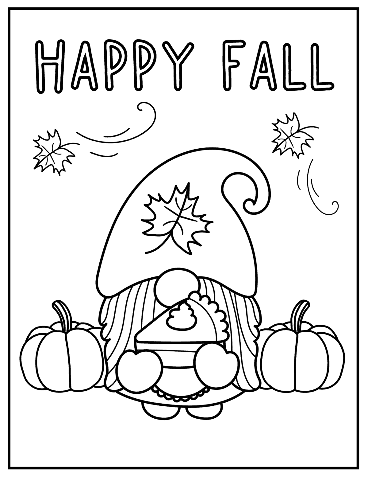 printable fall color sheets