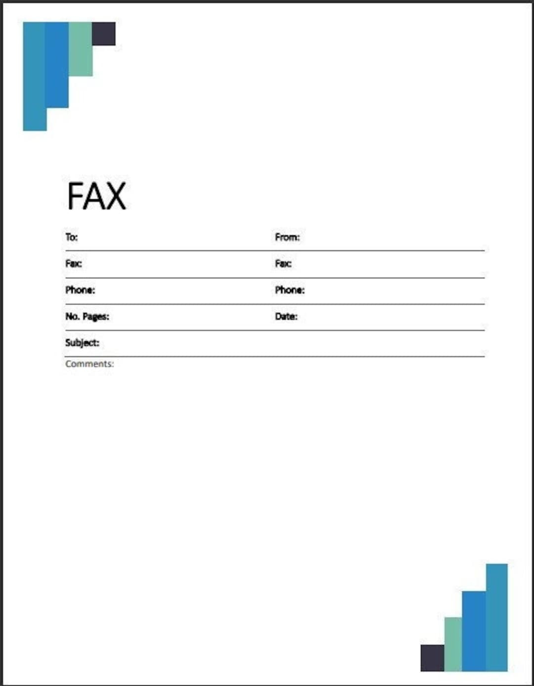 printable fax cover sheet pdf