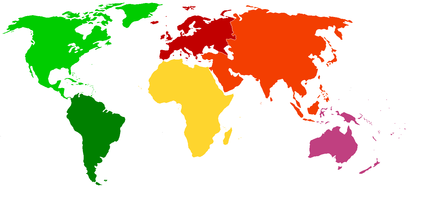map of continents printable