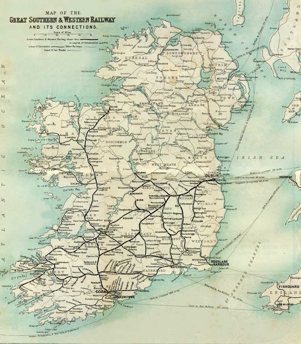 printable ireland map 1900
