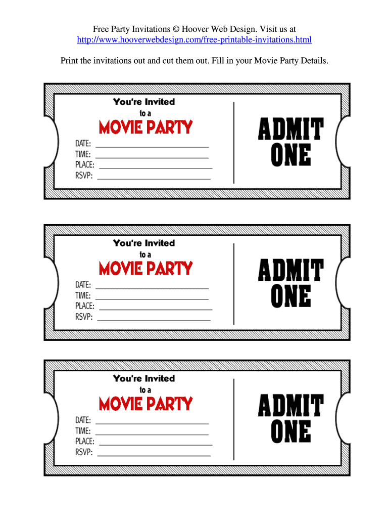 printable tickets template