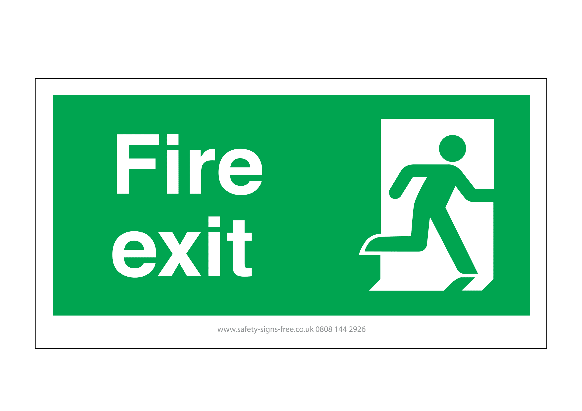 exit signs free printable