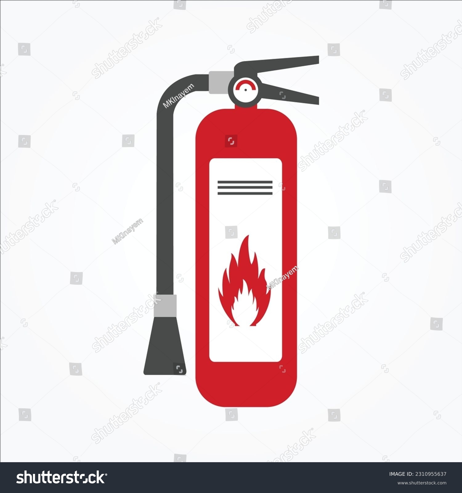 Fire Extinguisher Sign Printable Fire Safety Stock Vector Royalty Free 2310955637 Shutterstock