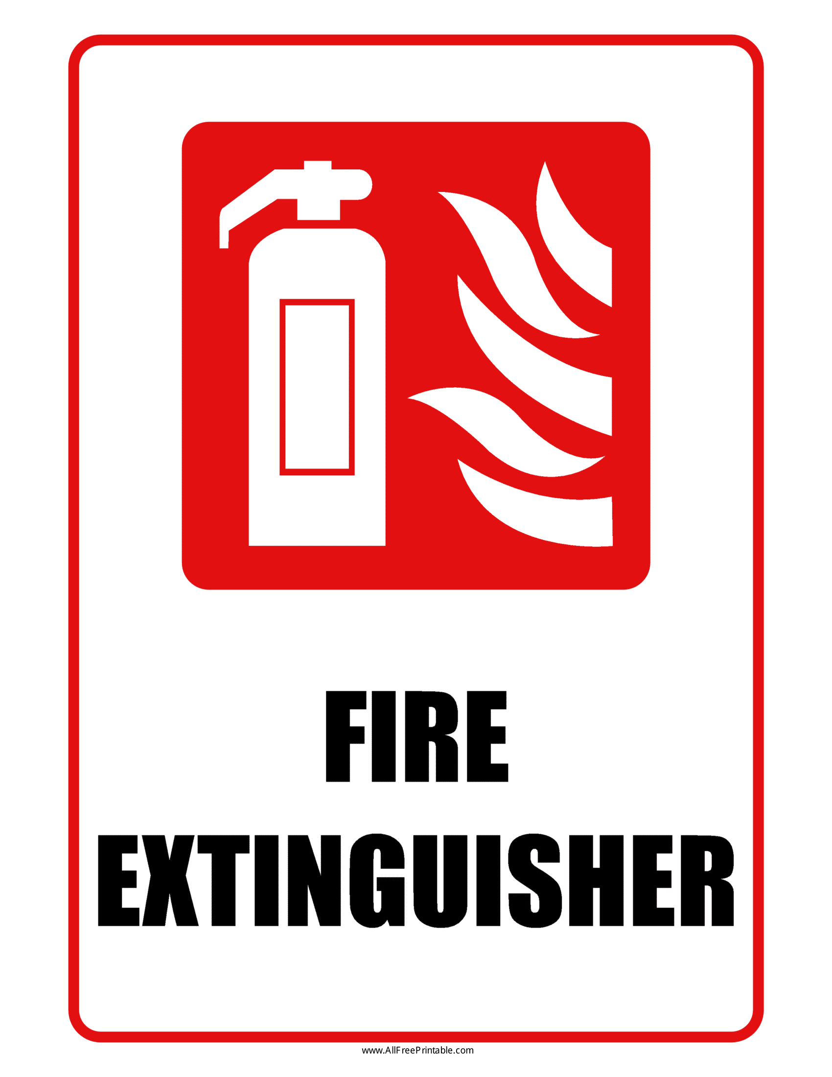Fire Extinguisher Signs Poster Template