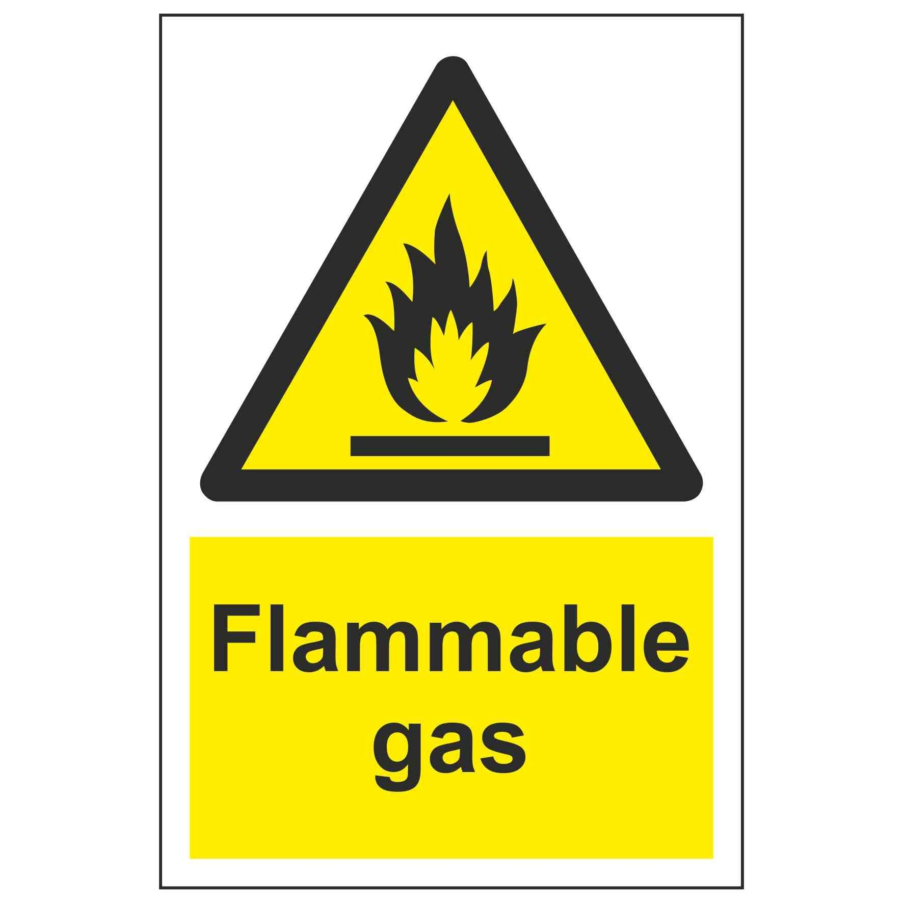 Flammable Gas Linden Signs Print