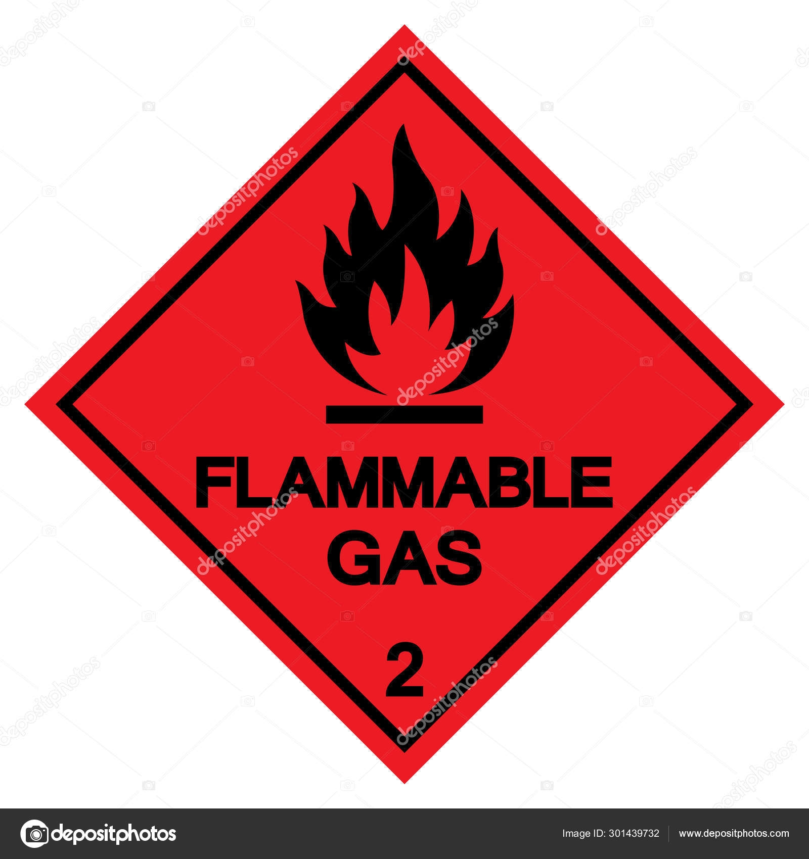 Flammable Gas Symbol Sign Vector Illustration Isolate On White Background Label EPS10 Stock Vector By Technicsorn 301439732