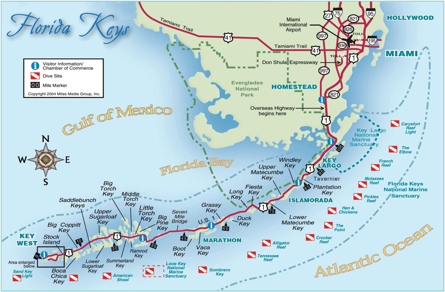 printable map of florida keys