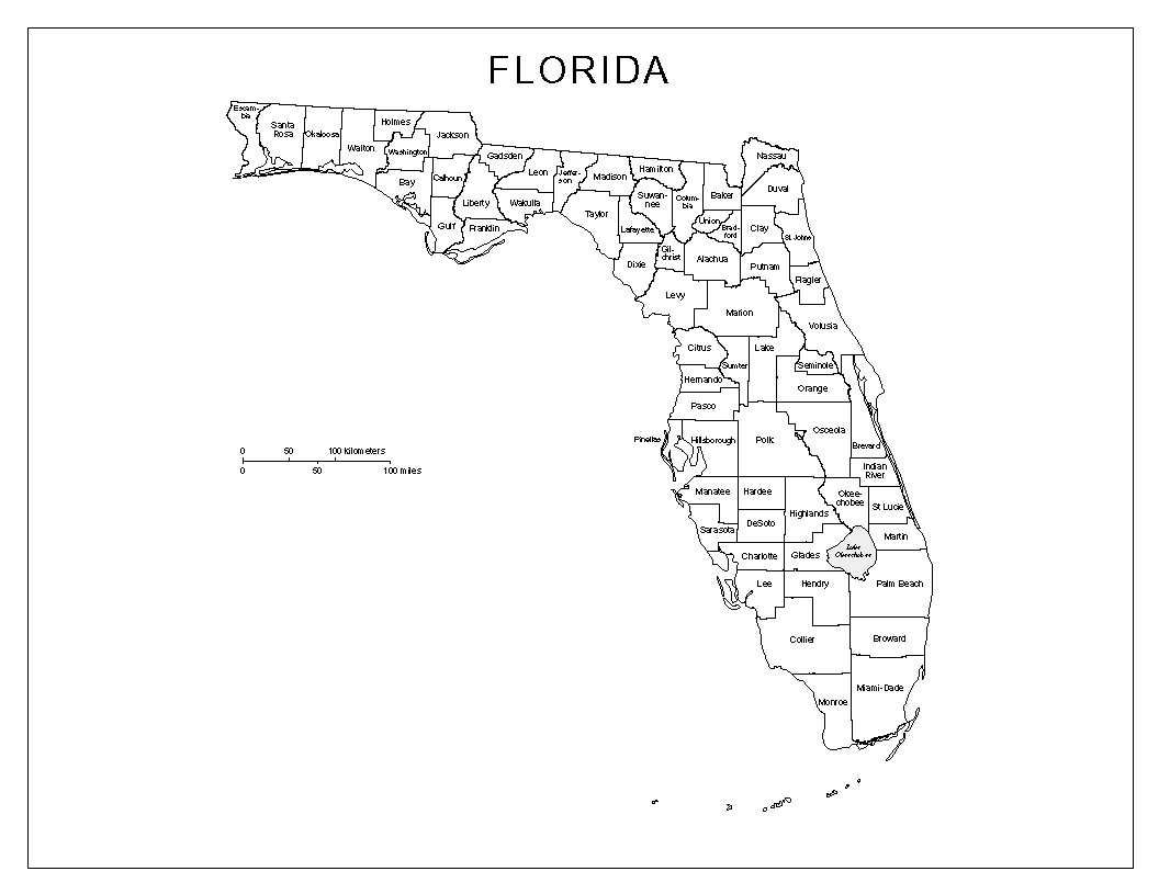 printable map of florida cities