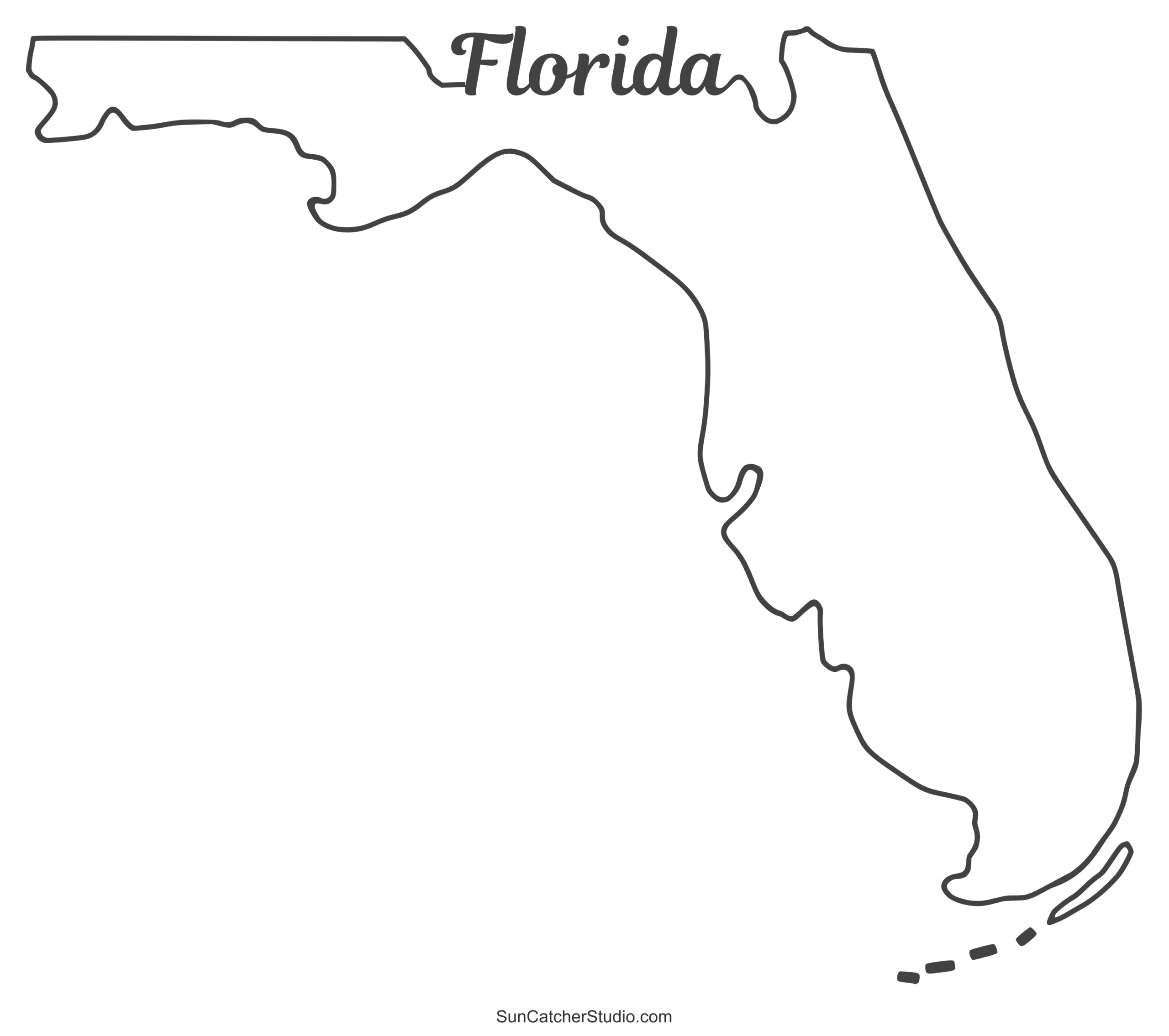 florida map printable