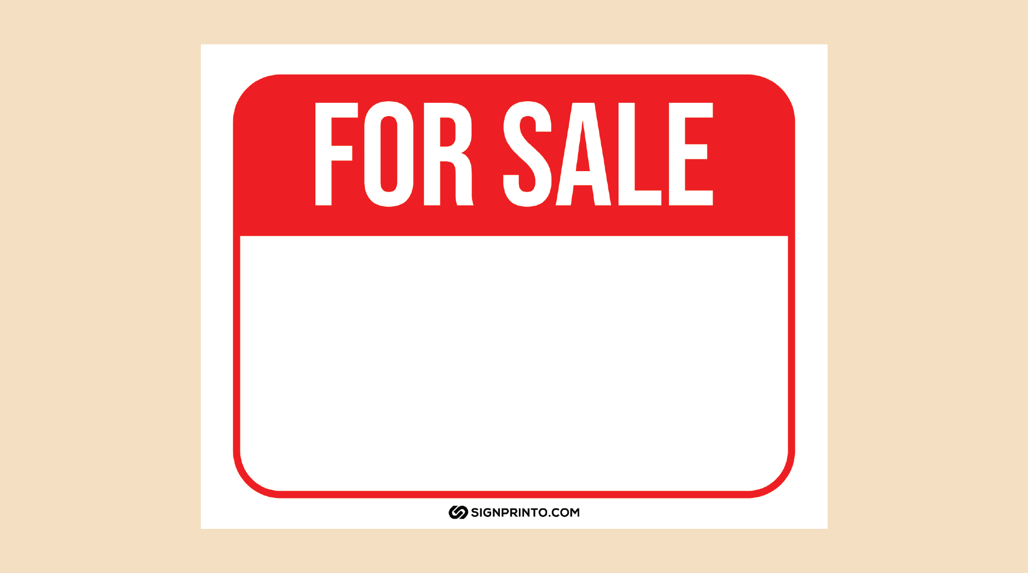 for sale sign printable