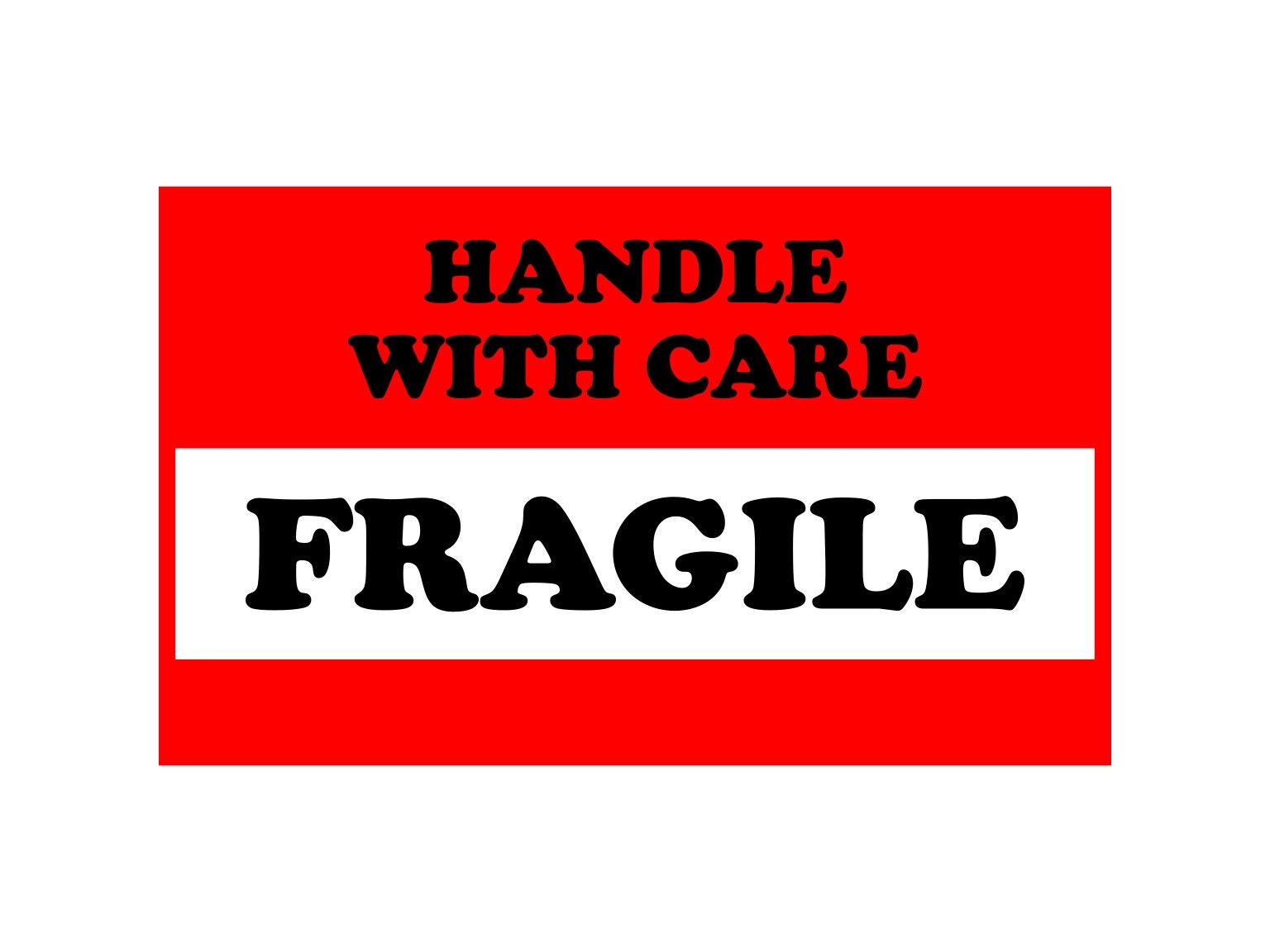 Fragile Sign SVG Printable Label Clipart digital Download Etsy