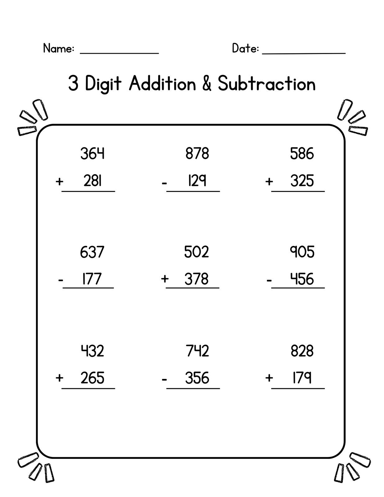 Free 3rd Grade Math Worksheets To Customize Canva Free 3rd Grade Math Worksheets To Customize Canva