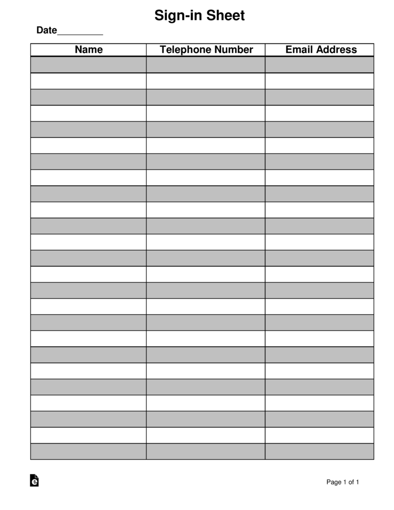 aa sign in sheet printable